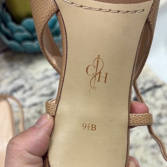 🔥Closet Clear Out🔥. Cole Haan Tan Kitten Heels with Slingback Design - Picture 5 of 8